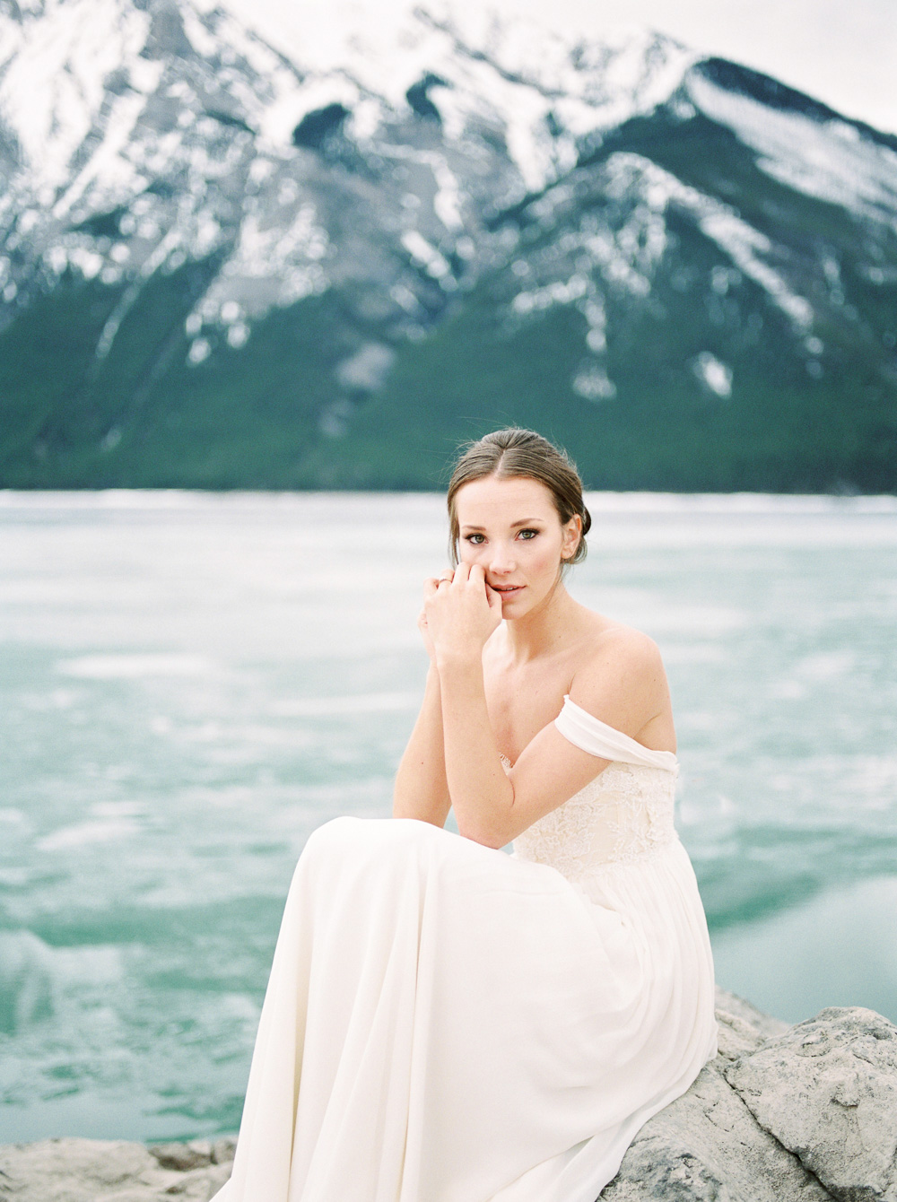 Banff Elopement | Sarah Seven Gown | Fine Art Wedding Photographer Esther Funk
