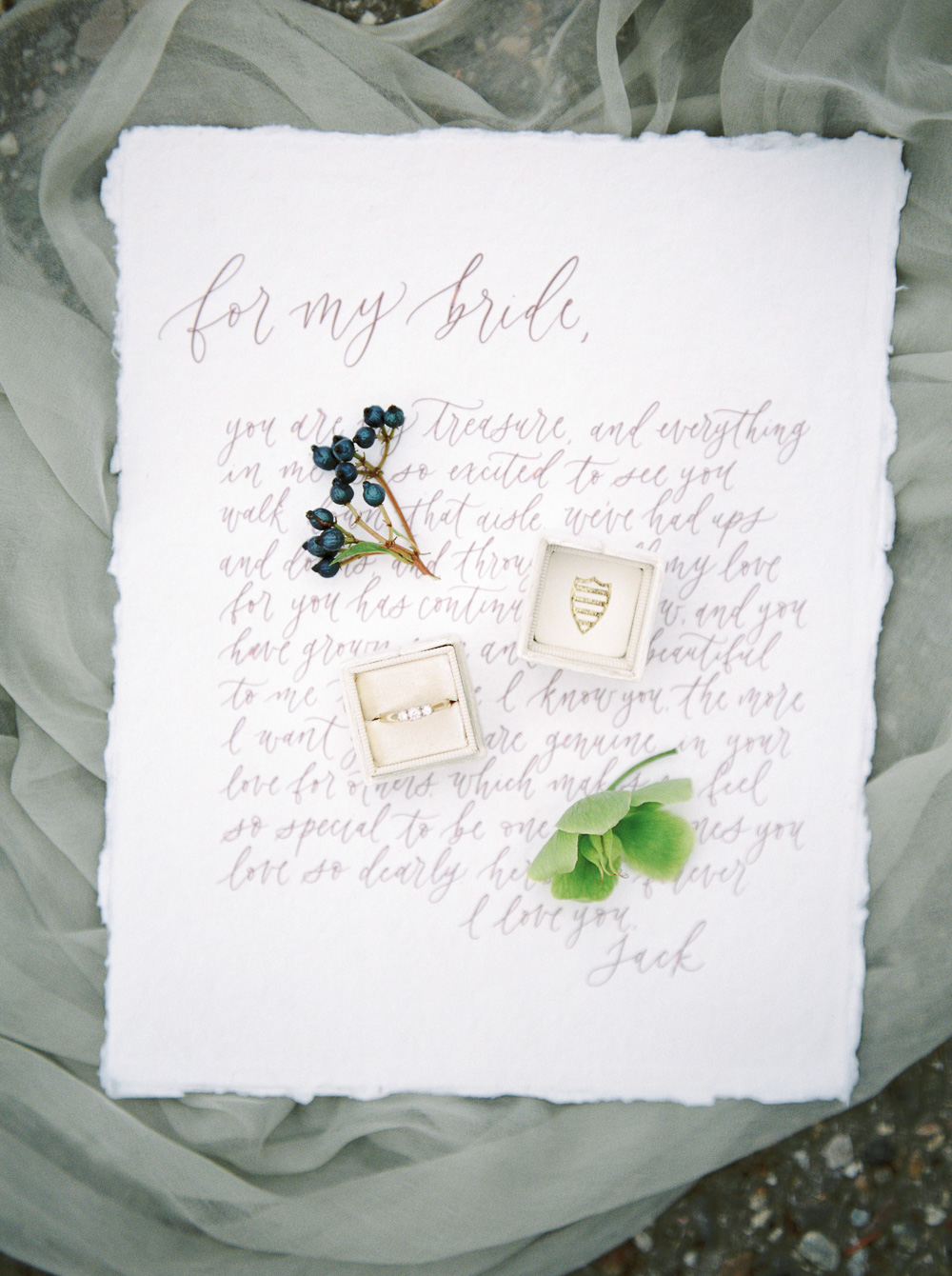 Wedding Vows | Mrs. Box | Calligraphy | Banff Elopement | Fine Art Wedding Photographer Esther Funk