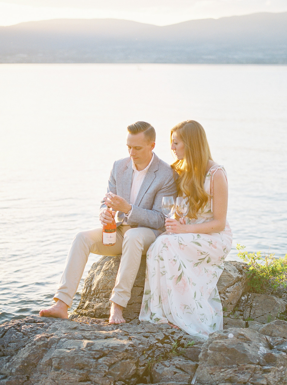 Okanagan Lake Couples Session | Mission Hill Wine | Sunset Couples Session | Fine Art Kelowna Wedding Photographer Esther Funk | Kelowna, British Columbia